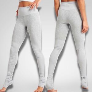 ALO Yoga Goddess Grey Two Tone Leggings
